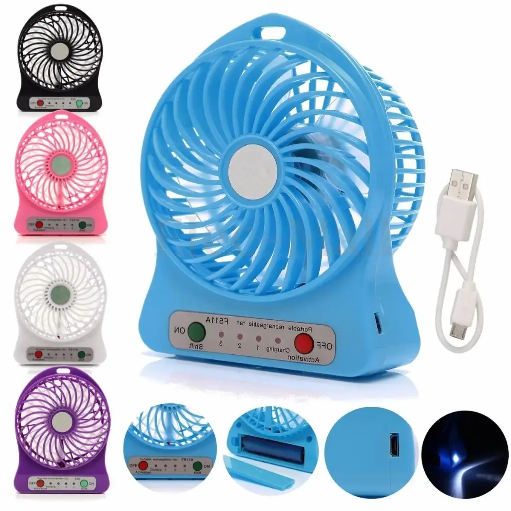 Mini Fan USB Rechargable Desk and Portable FAN