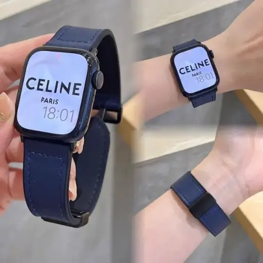 Watch Strap Silicone + Leather 